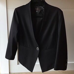 Women’s M Black Talie Tailored Open-Front Blazer